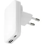 dbramante1928 Chargeur Re-charge Pro Slim USB-C 20 W et USB-A 18 W - Blanc