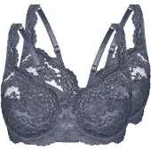 Sassa Soutien-gorge 'Classic Lace' gris fumé