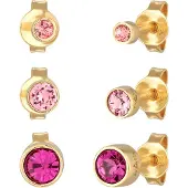 Elli Boucles d'oreilles or / rose / rose clair