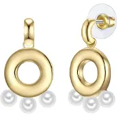 Yokoamii Boucles d'oreilles jaune d'or