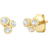 Glanzstücke Boucles d'oreilles jaune d'or / transparent