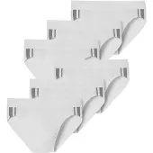 Schiesser Slip gris / blanc