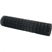 vidaXL Clôture Euro, 1 x 10 mètres, fer revêtu de PVC, gris