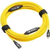 Cobra Tether Micro B 90º 10 M Usb-c Cable Jaune