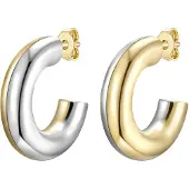 Glanzstücke Boucles d'oreilles jaune d'or / argent
