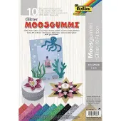 Folia Caoutchouc mousse pailleté non auto-adhésif 10 feuilles