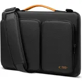 Tech-Protect Sac à bandoulière pour ordinateur portable 13-14", Defender Bag, noir/orange