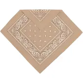 Normani Foulard beige foncé / noir / blanc