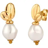 Elli PREMIUM Boucles d'oreilles 'Perle' or