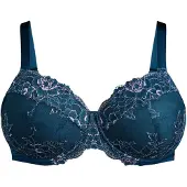 Zizzi Soutien-gorge 'LASTA' pétrole / violet clair