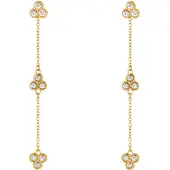 Heidemann Boucles d'oreilles 'Lotte' or / transparent