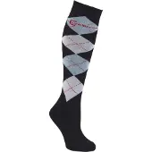 Kerbl Unisexe, Chaussettes de sport, Chaussettes d'équitation Brescia (34 - 36), Bleu
