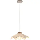 Lux.pro Suspension 'Broadway' avec abat-jour en tissu blanc