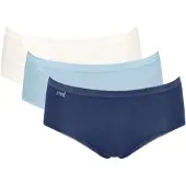 Sloggi Slip 'Basic+ Midi' bleu / bleu clair / blanc