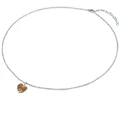 Strandglück Chaîne marron / argent