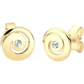 Elli Boucles d'oreilles 'Spirale' or / argent