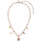 Purelei Chaîne 'Spring' or rose / blanc perle