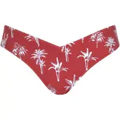 Olympia Bas de bikini rouge foncé / blanc