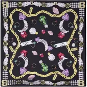 Braccialini Foulard mélange de couleurs / noir