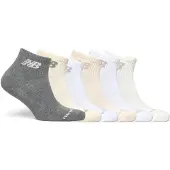 New Balance Lot de 6 chaussettes Everyday Quarter - Beige, Beige