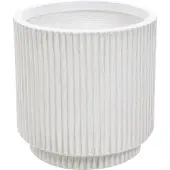Beliani Cache-Pot D 24 Cm Blanc Cassé Daria