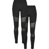 Urban Classics Tech Mesh Leggings 2 Units Noir 3XL Femme