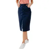 Be Lenka Essentials Midi Skirt Bleu L Femme