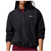 Columbia Jasper Ridge Pebbled Snap Half Zip Fleece Noir XS Femme