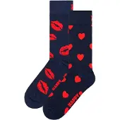Happy socks Chaussettes bleu marine / rouge feu