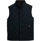 Superdry Quilted Estate Vest Bleu M Homme