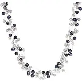 Valero Pearls Chaîne bleu foncé / argent
