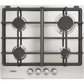 Whirlpool Table de cuisson gaz 58cm 4 feux 7800w inox - - TGML660IX -