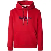 Pepe Jeans pour homme. PM5800009 Sweatshirt Macbeth Plain rouge (M), Casuel, Coton