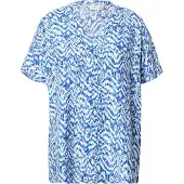 ONLY Carmakoma Chemisier 'CARSONYALI' bleu / bleu clair / blanc