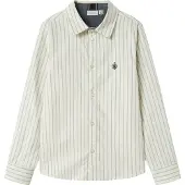 Name it Chemise 'NKMNewsa' crème / gris