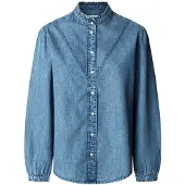 Pepe Jeans pour femme. PL3051203V3 Chemisier Regular blue (XS), Bleu, Casuel, Coton, Manche longue