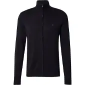 Tommy Hilfiger Vestes en maille 'Flag Embroidery Zip-thru' noir