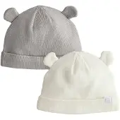 Next Bonnet gris / blanc