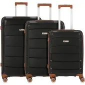 Cocoono Ensemble de bagages brun foncé / noir