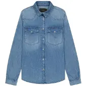 Le Temps des Cerises Chemisier 'Barbara' bleu denim