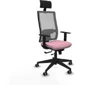 Piqueras Y Crespo Chaise de bureau avec appui-tête 1D066G1 Rosa