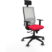 Piqueras Y Crespo Chaise de bureau avec appui-tête 1D066G1 Rouge