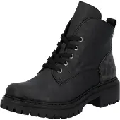 Rieker Bottines à lacets gris foncé / noir