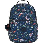 Kipling Sac à dos 'Seoul Colllege Extra' bleu marine / jaune / rouge / blanc