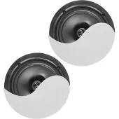 Power Dynamics Haut-parleurs de plafond NCBT5, set de 2, 2x 20W, blanc (Actif, Passif, 2x 20 W), Haut-parleur PA, Blanc