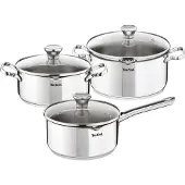 Tefal Cuisinière à induction Duetto On Set de casseroles 6 pcs.
