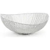 Serax Panier Oval Meo Metal Sculptures White