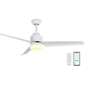 SPC Plafonnier ventilateur avec éclairage Internet 6499B MAX2 43 W Blanc
