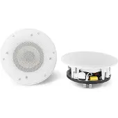 Power Dynamics Haut-parleurs de plafond WCS80, set de 2, 2x 35W, blanc (Passif), Haut-parleur PA, Blanc