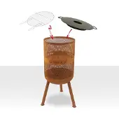 Bonfeu Poêles de jardin BONVES 45 Corten - Ø 45 cm x H 100 cm